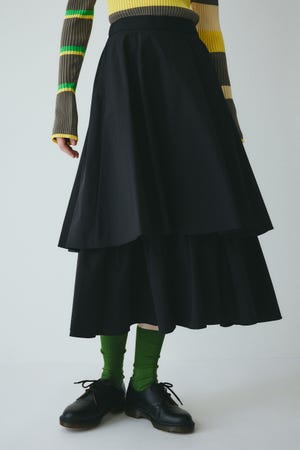 ［予約］Double hem skirt