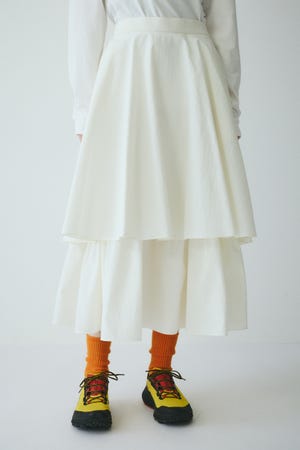 ［予約］Double hem skirt