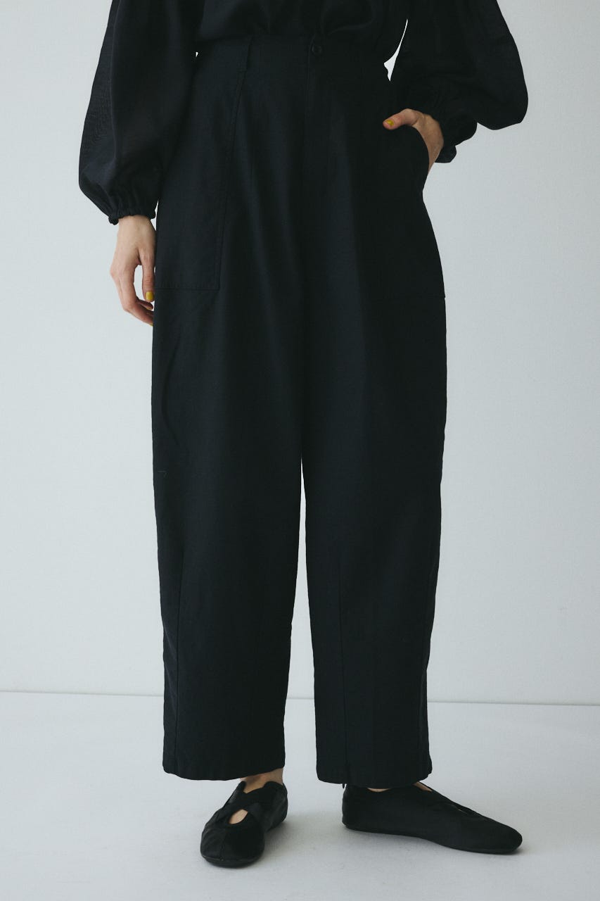 Round form baker pants BLK 38