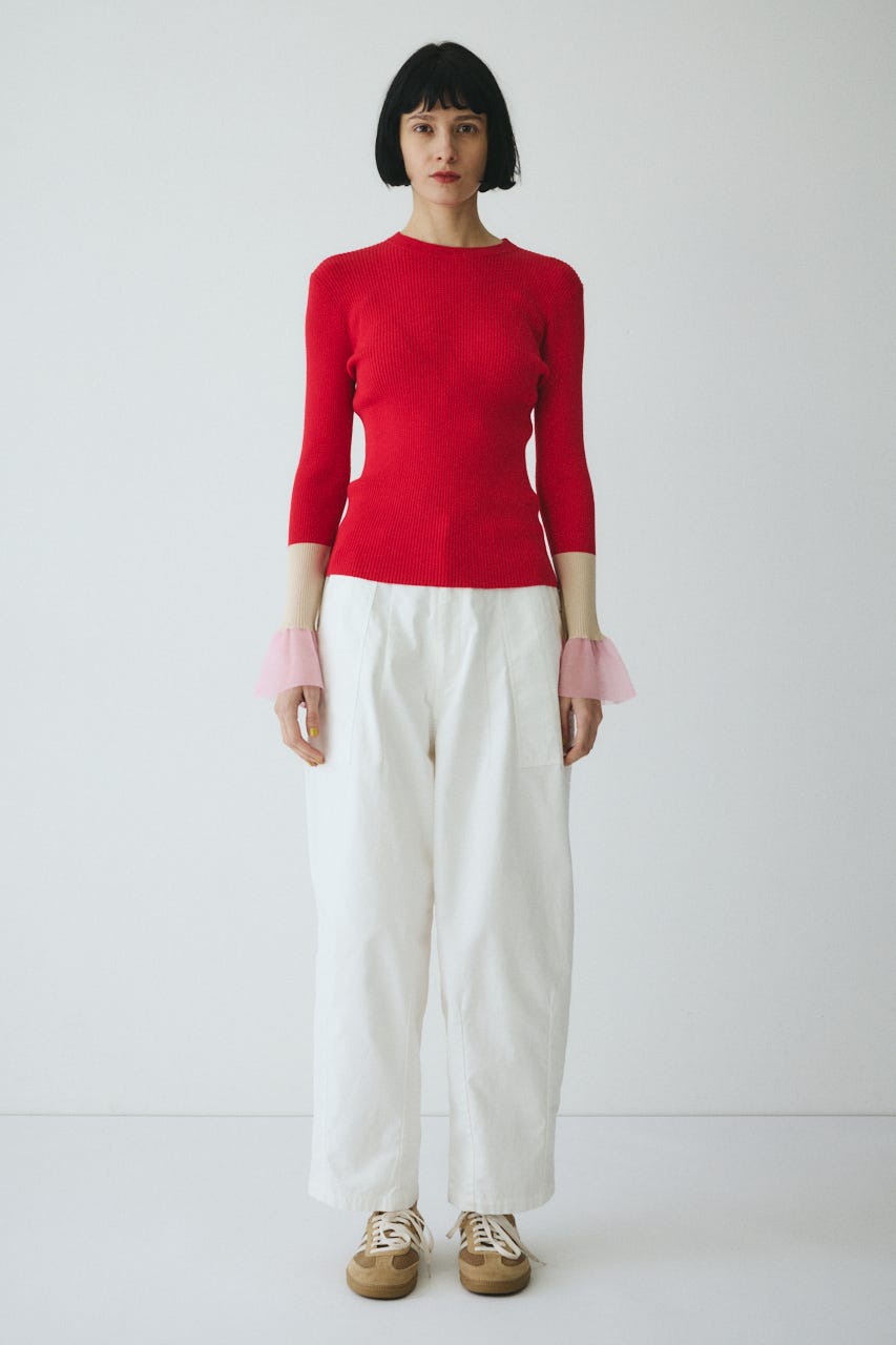 Round form baker pants WHT 36