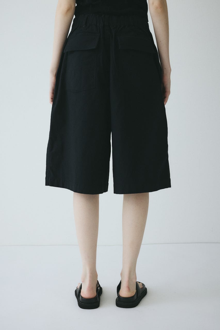 Round form baker half pants BLK 38