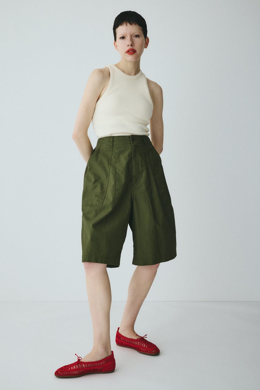 Round form baker half pants KHA 38