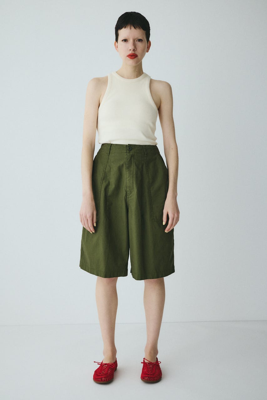 Round form baker half pants KHA 38