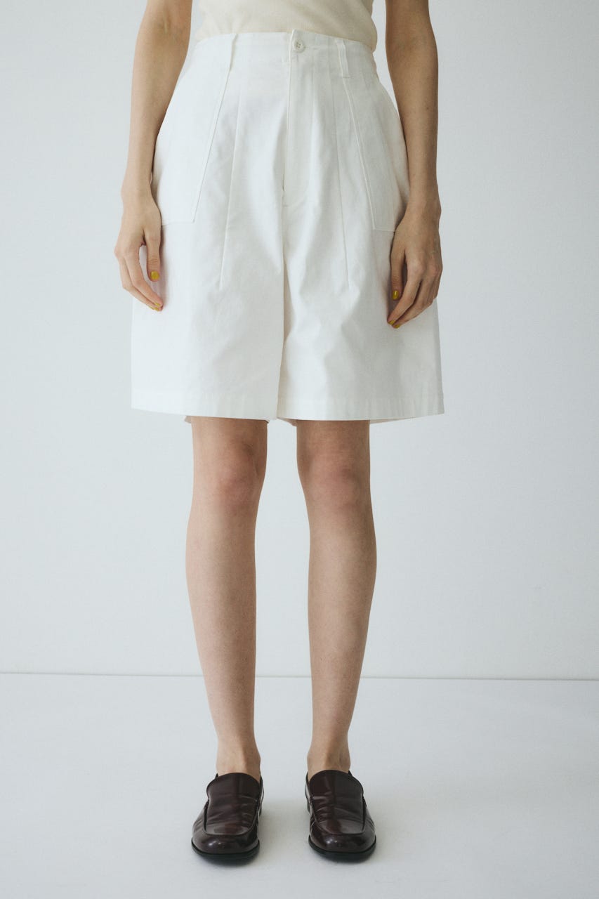 Round form baker half pants WHT 36