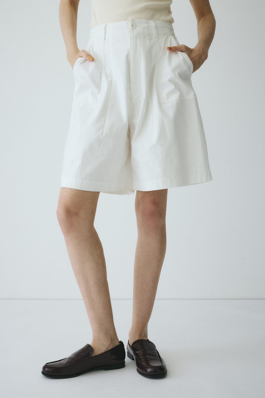 Round form baker half pants WHT 36