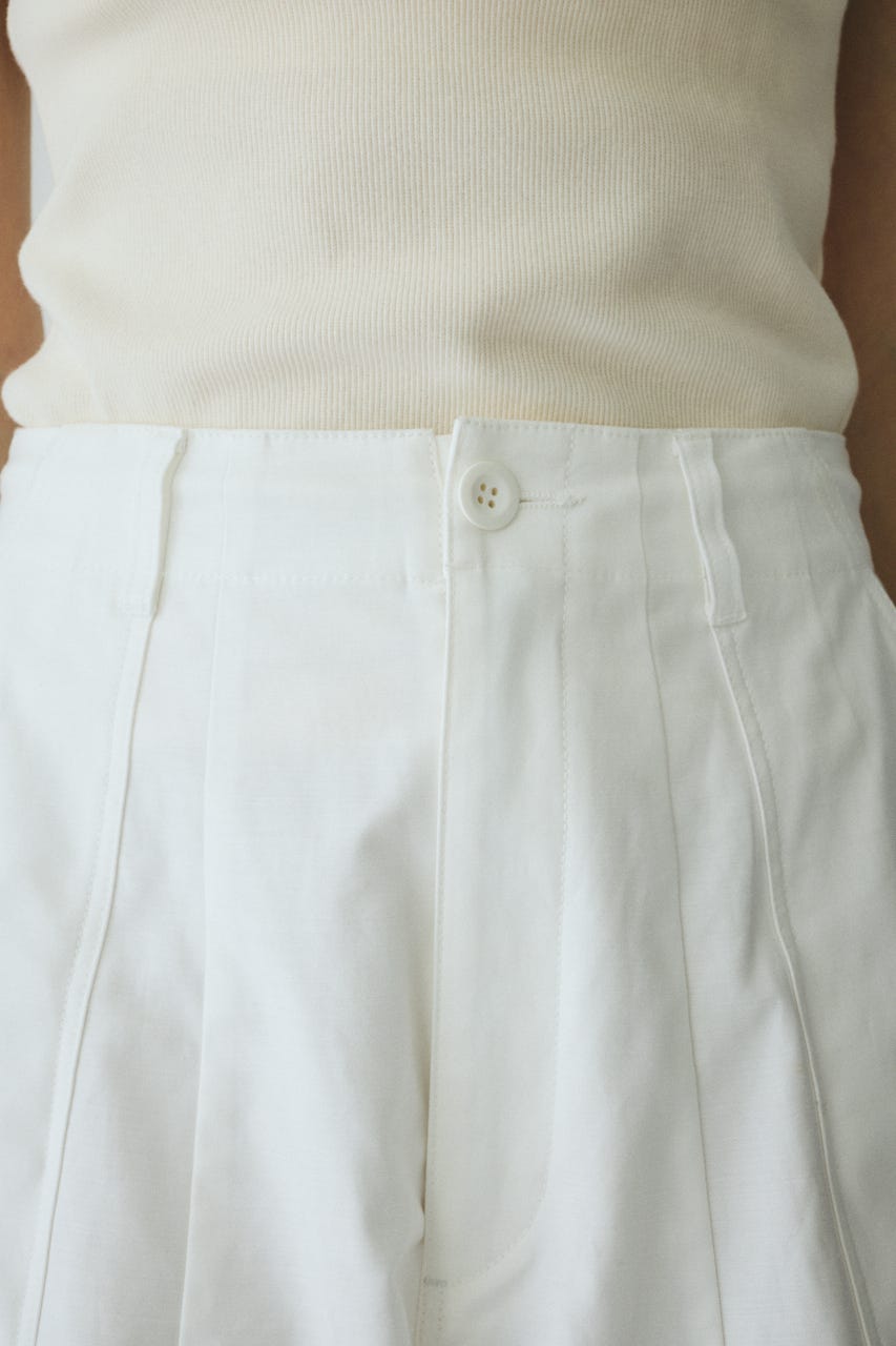 Round form baker half pants WHT 36