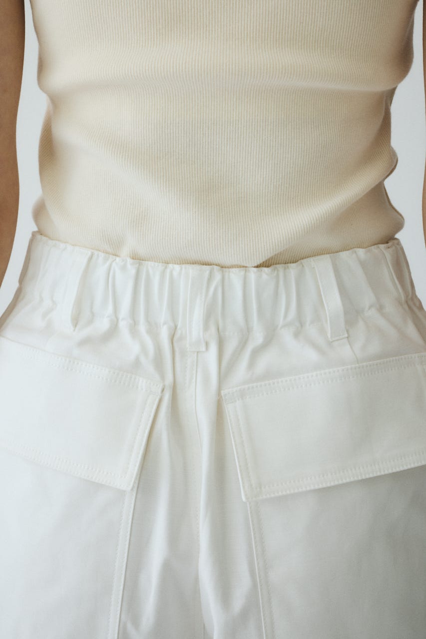 Round form baker half pants WHT 36