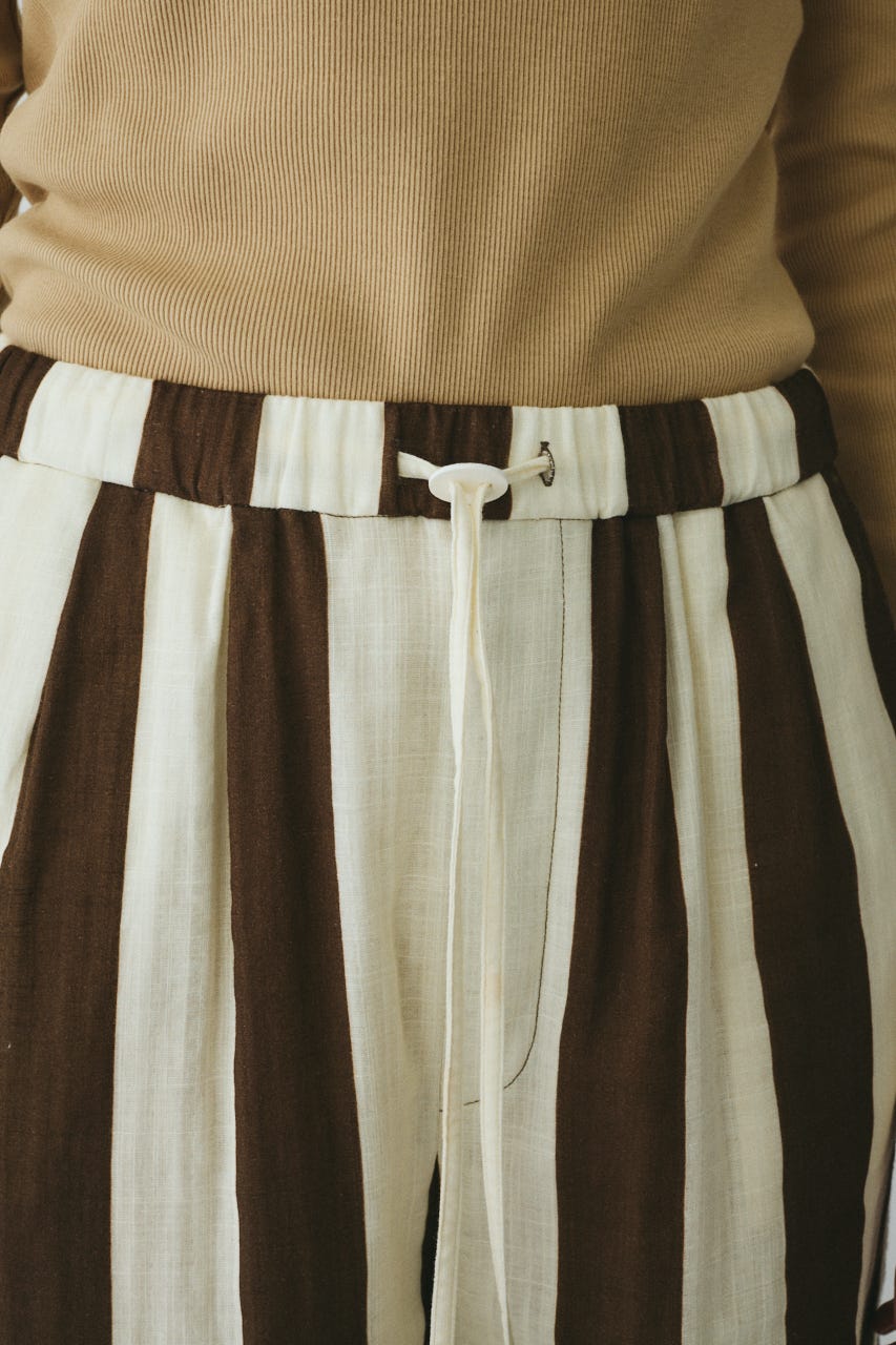 Stripe gauze pants 柄BRN FREE