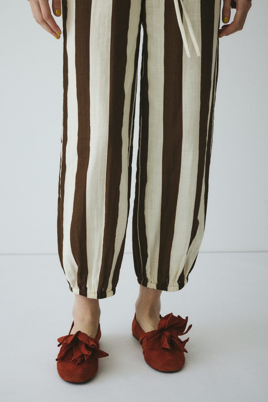 Stripe gauze pants 柄BRN FREE