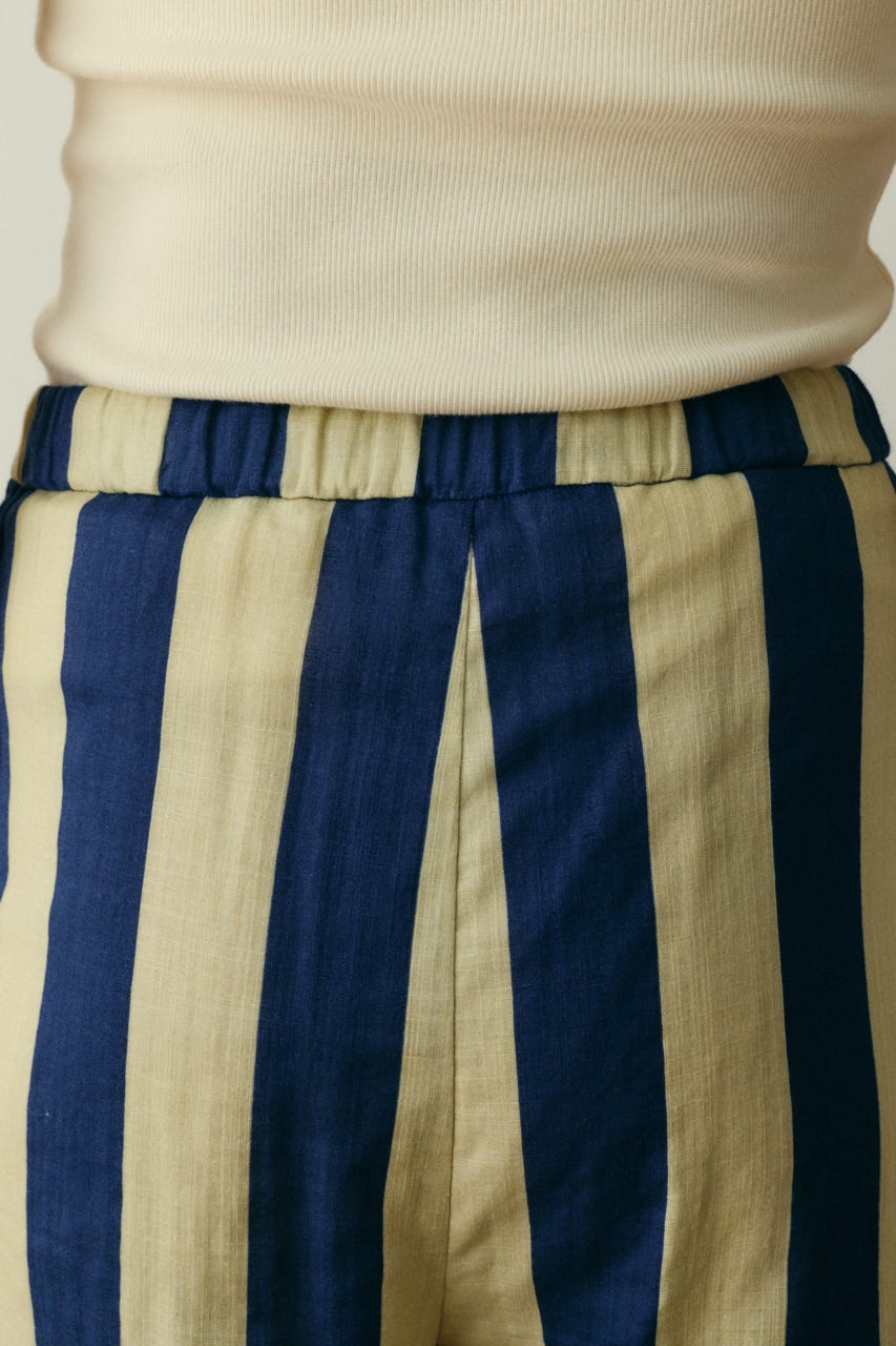 Stripe gauze pants 柄NVY FREE
