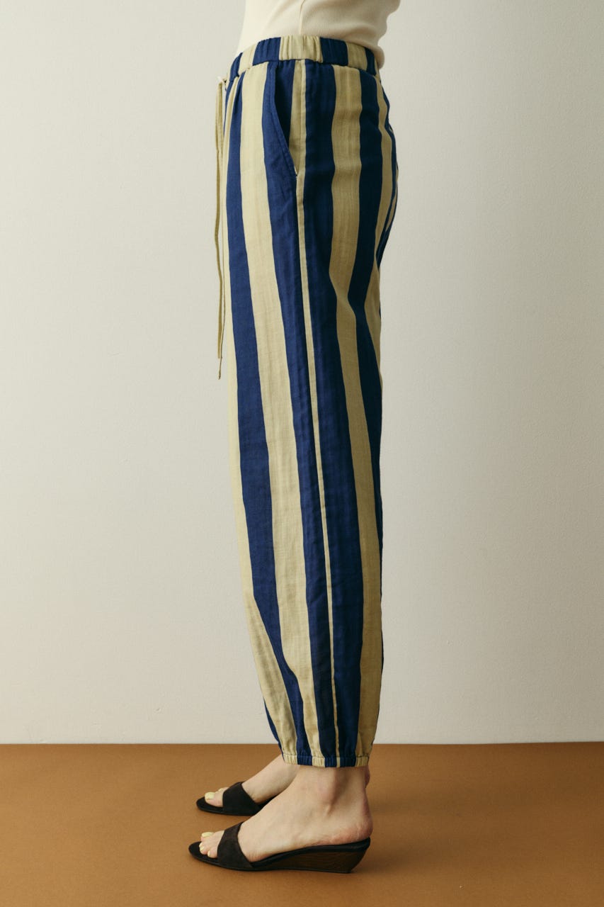 Stripe gauze pants 柄NVY FREE