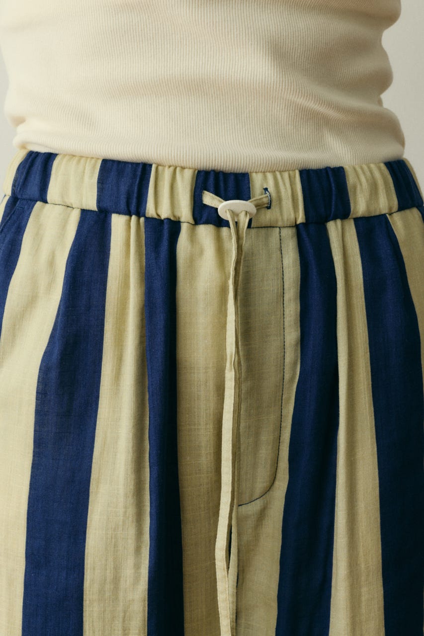 Stripe gauze pants 柄NVY FREE