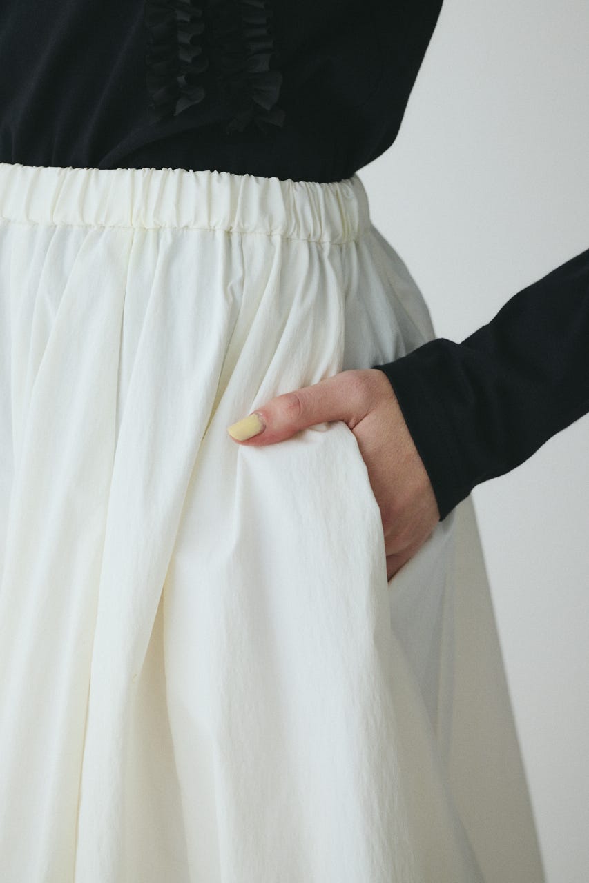 Volume balloon pants O/WHT FREE