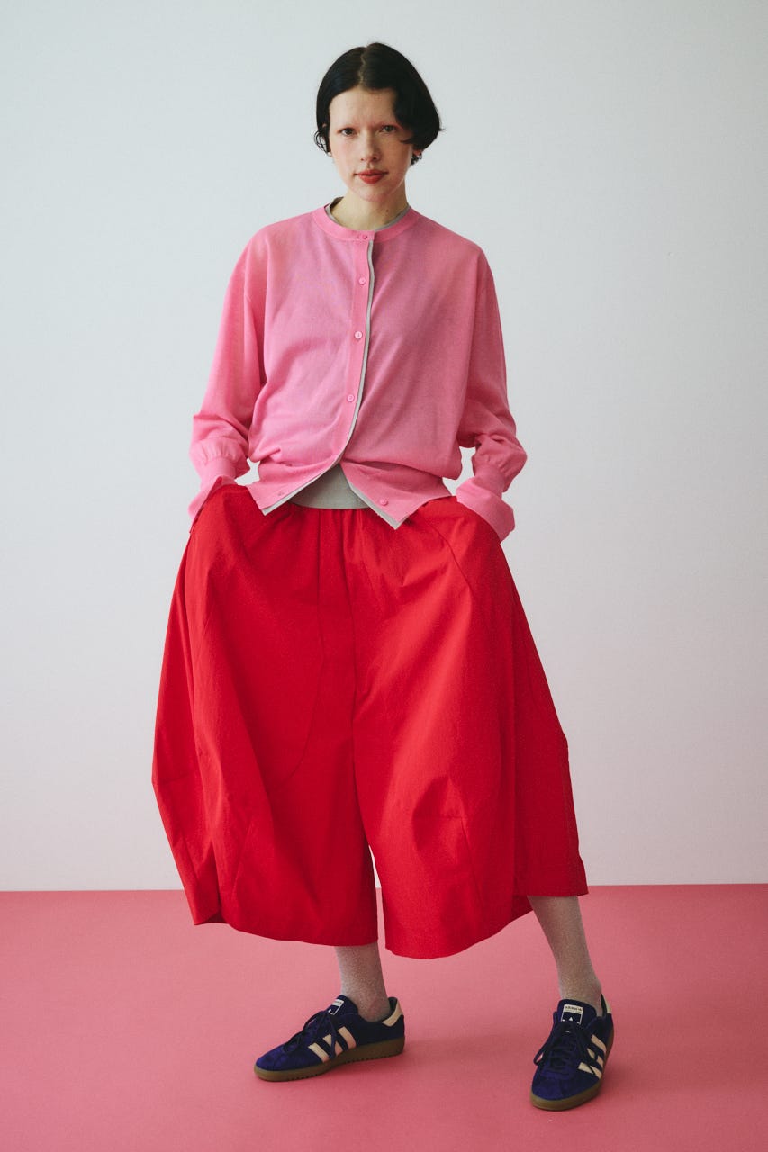 Volume balloon pants RED FREE
