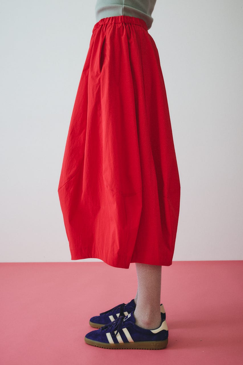 Volume balloon pants RED FREE