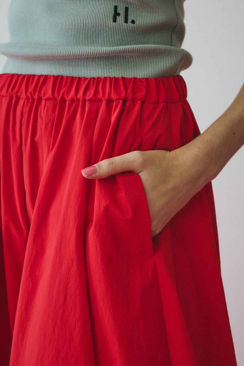 Volume balloon pants RED FREE