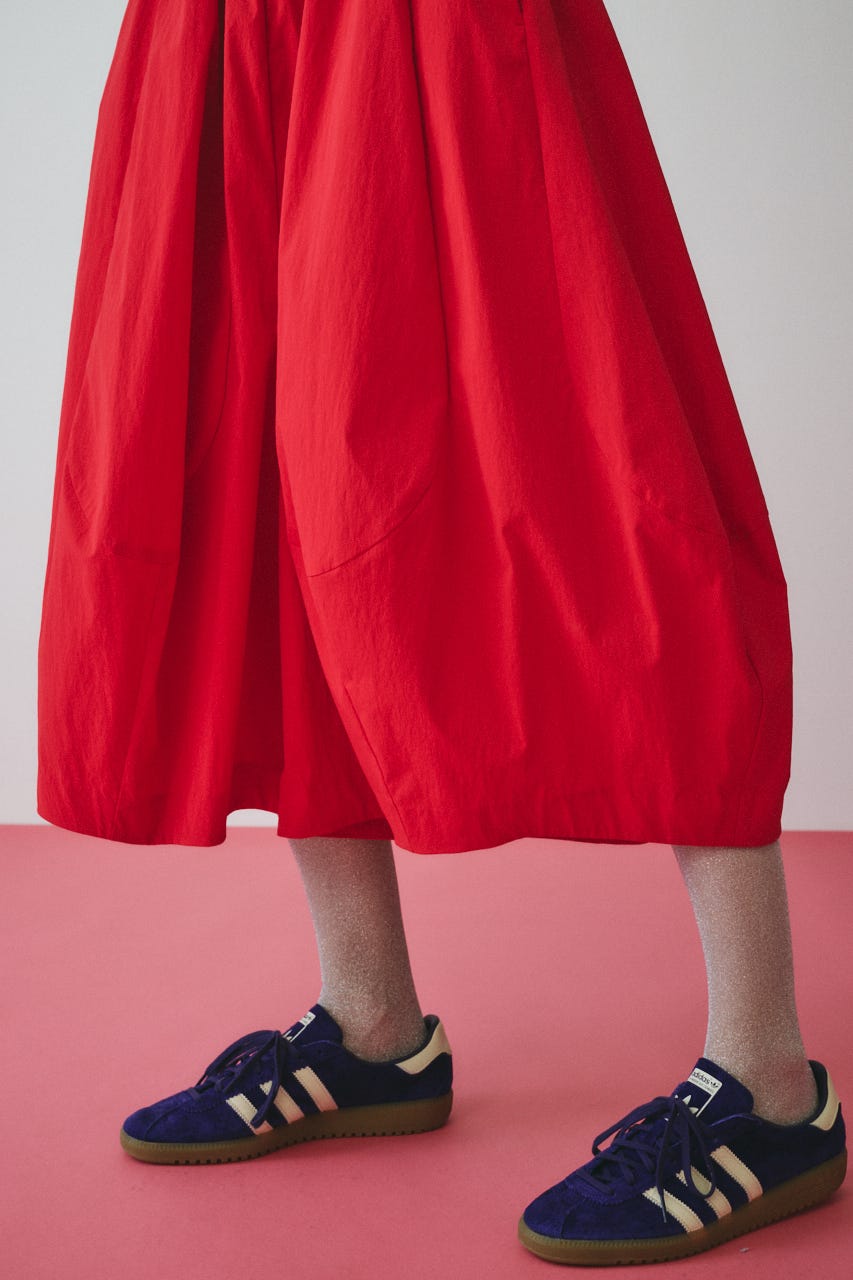 Volume balloon pants RED FREE