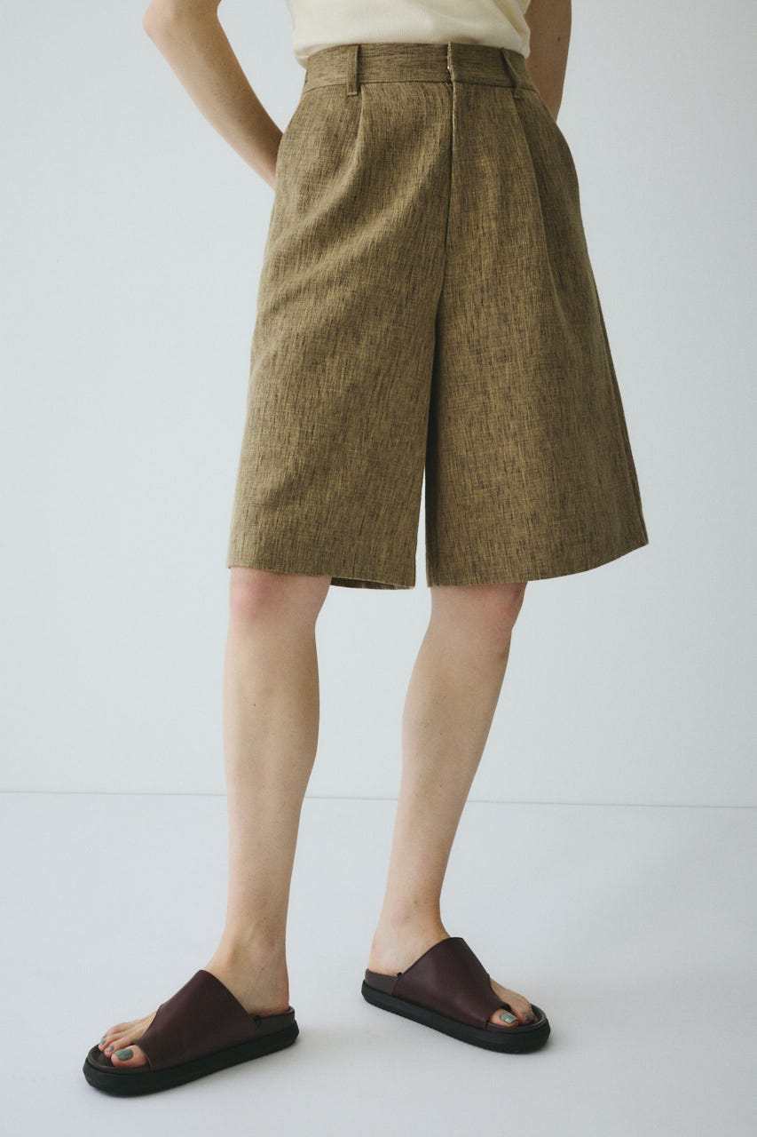 ［予約］Tweed butcher half pants BEG 36