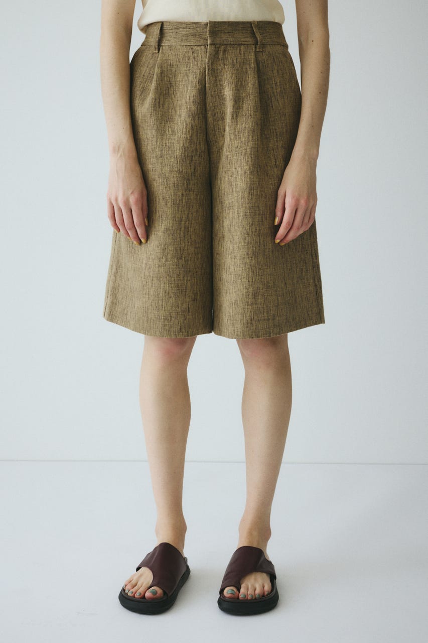 ［予約］Tweed butcher half pants BEG 36