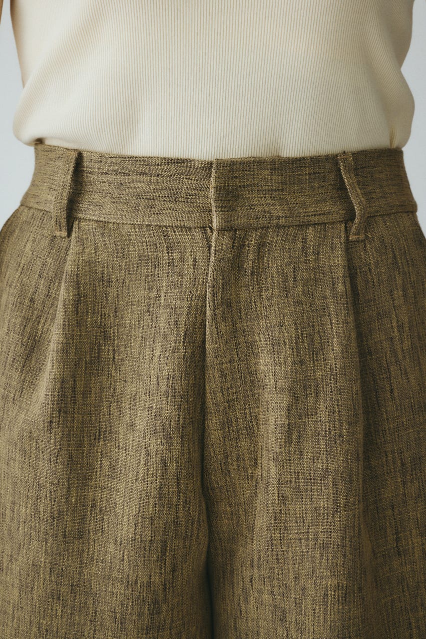 ［予約］Tweed butcher half pants BEG 36