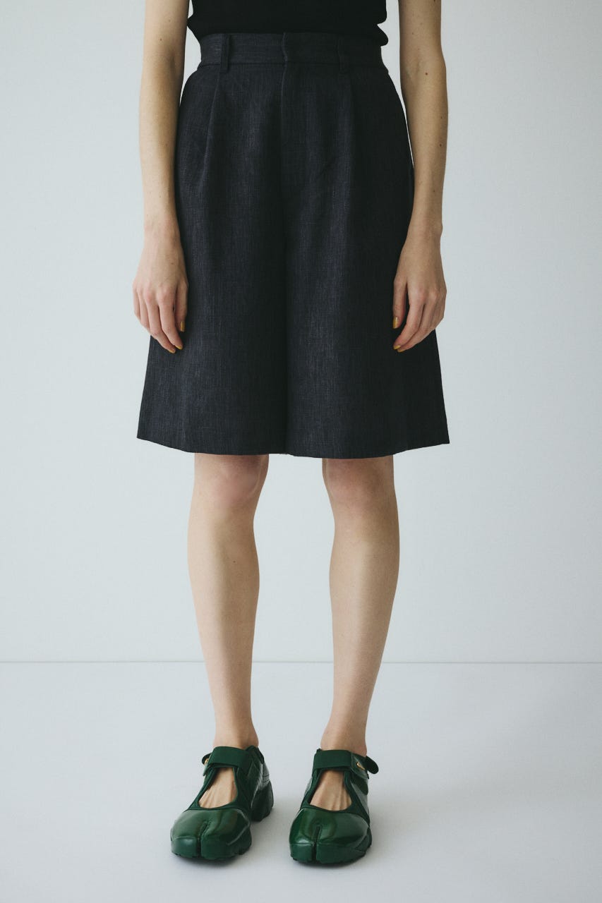 ［予約］Tweed butcher half pants BLK 38