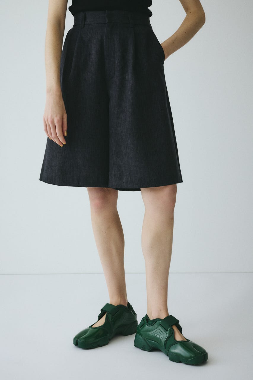 ［予約］Tweed butcher half pants BLK 38