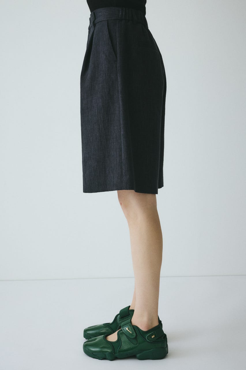 ［予約］Tweed butcher half pants BLK 38