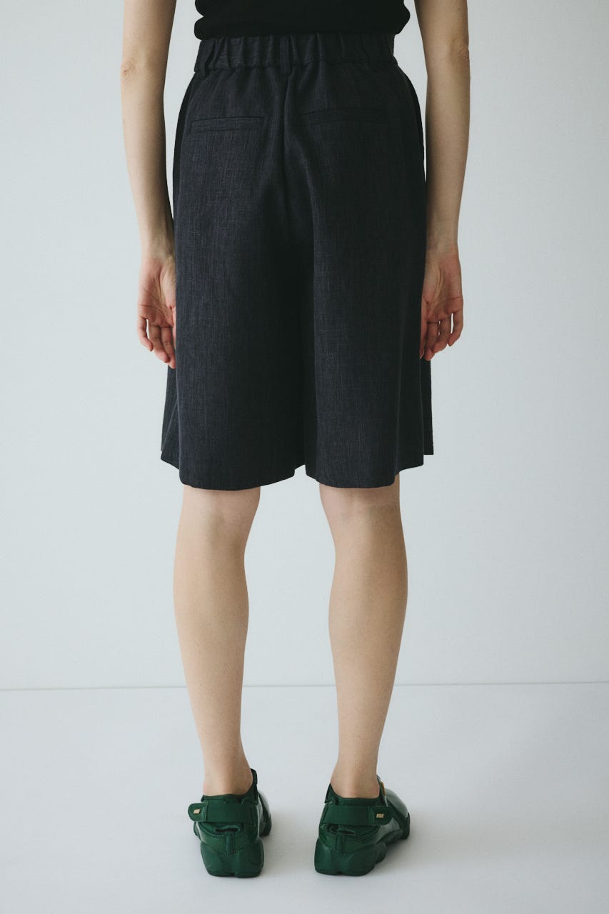 ［予約］Tweed butcher half pants BLK 38