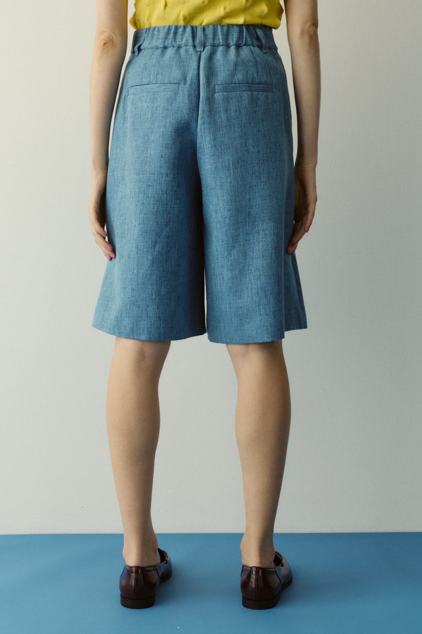 ［予約］Tweed butcher half pants L/BLU 38