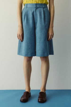 ［予約］Tweed butcher half pants