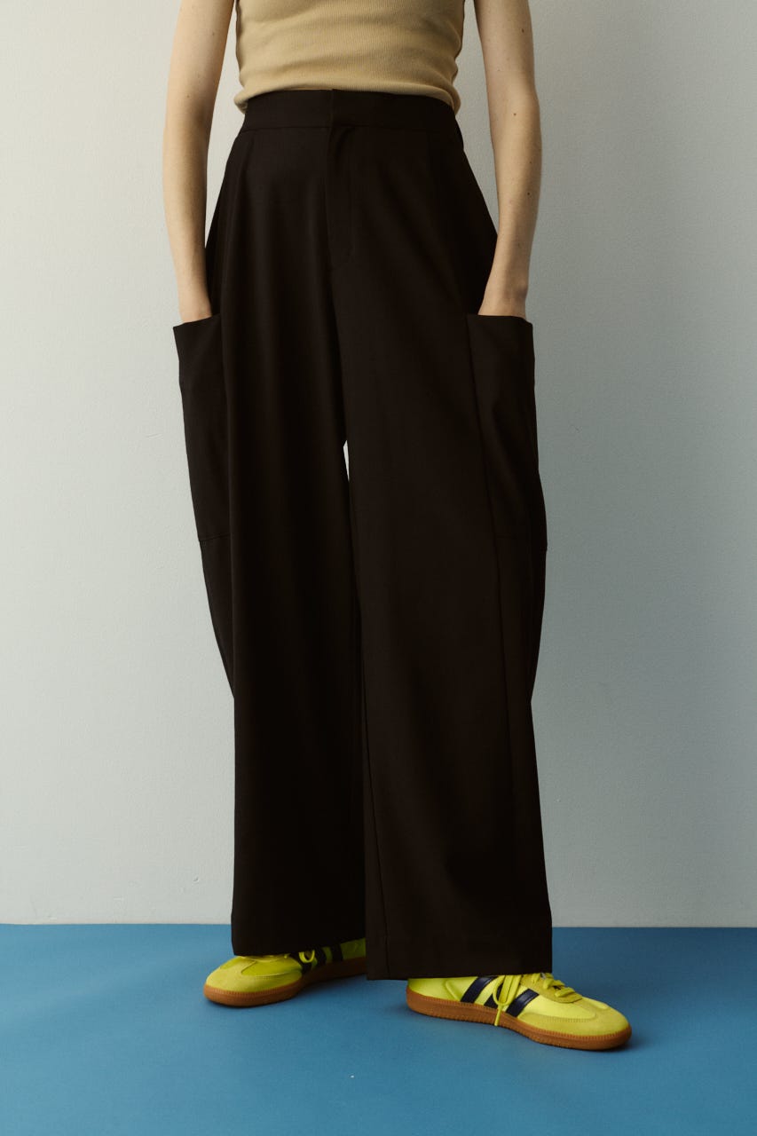 Side big pocket pants BLK 36