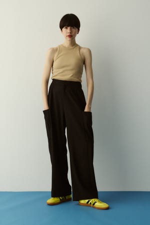 Side big pocket pants