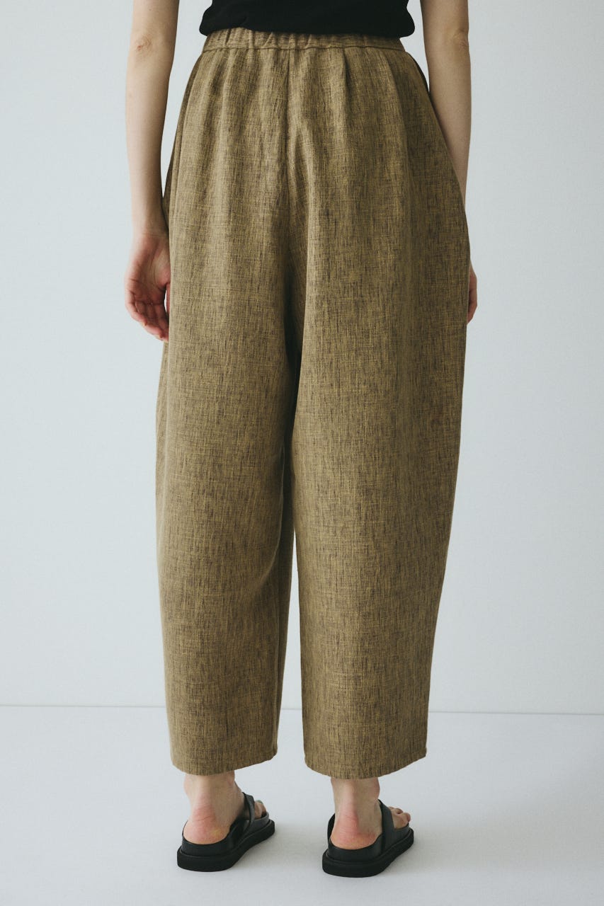［予約］Tweed butcher tuck pants BEG 36