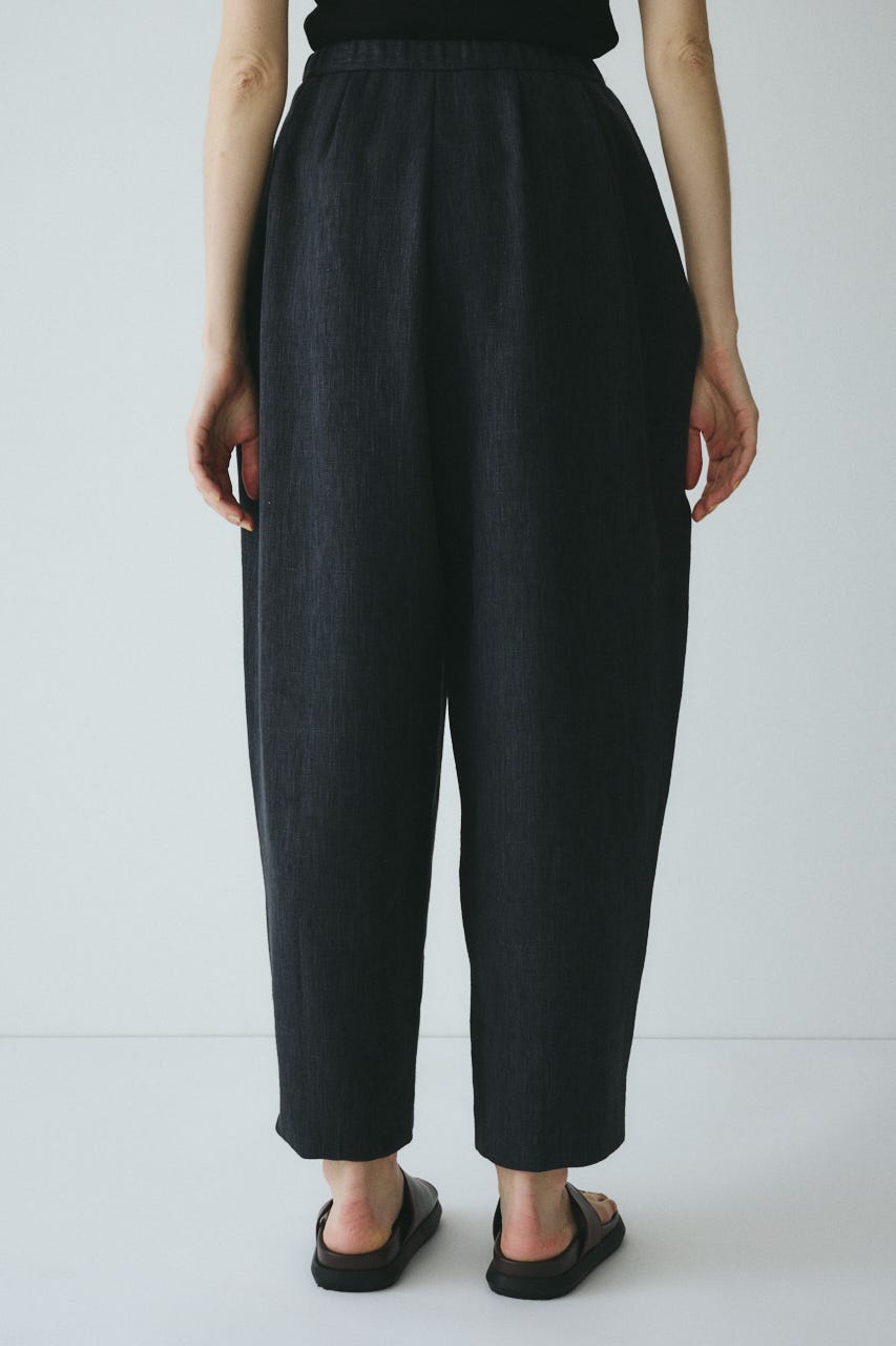 ［予約］Tweed butcher tuck pants BLK 38