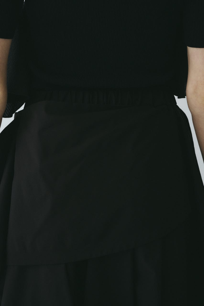 ［予約］Deformation cocoon skirt BLK FREE