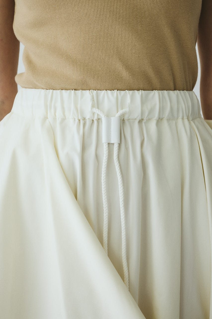 ［予約］Deformation cocoon skirt WHT FREE