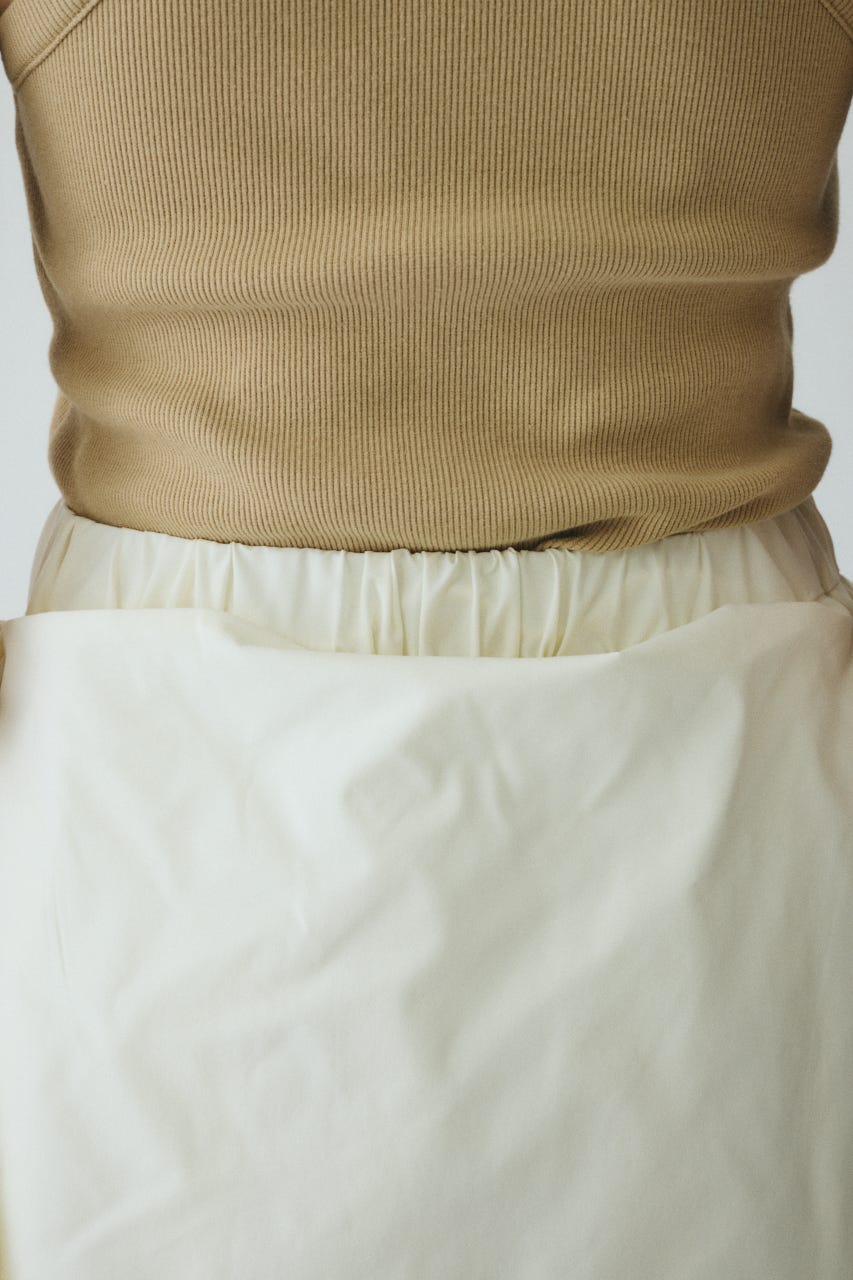 ［予約］Deformation cocoon skirt WHT FREE