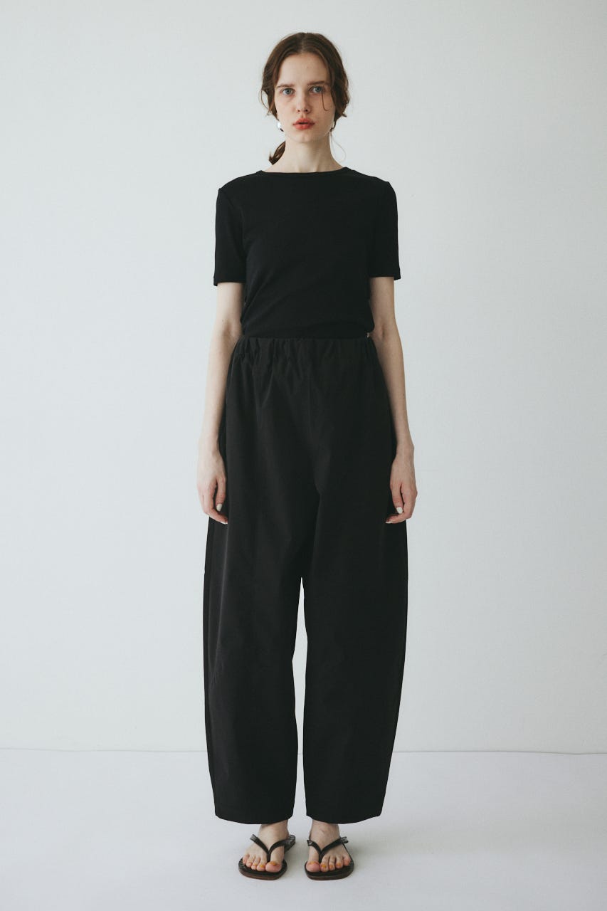 ［予約］Switching cocoon pants BLK 38