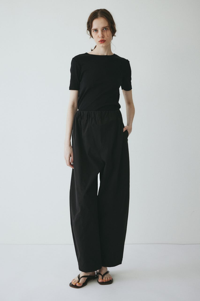 ［予約］Switching cocoon pants BLK 38