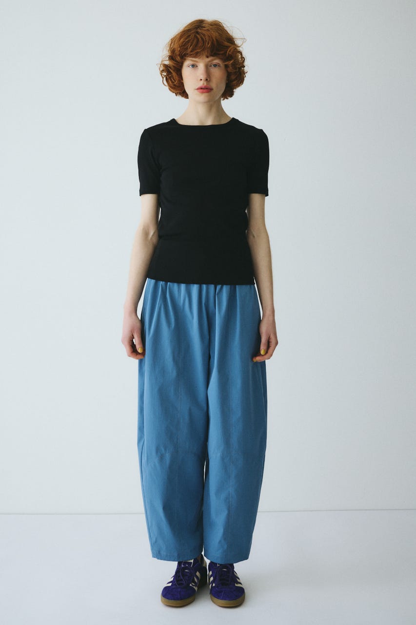 ［予約］Switching cocoon pants BLU 36
