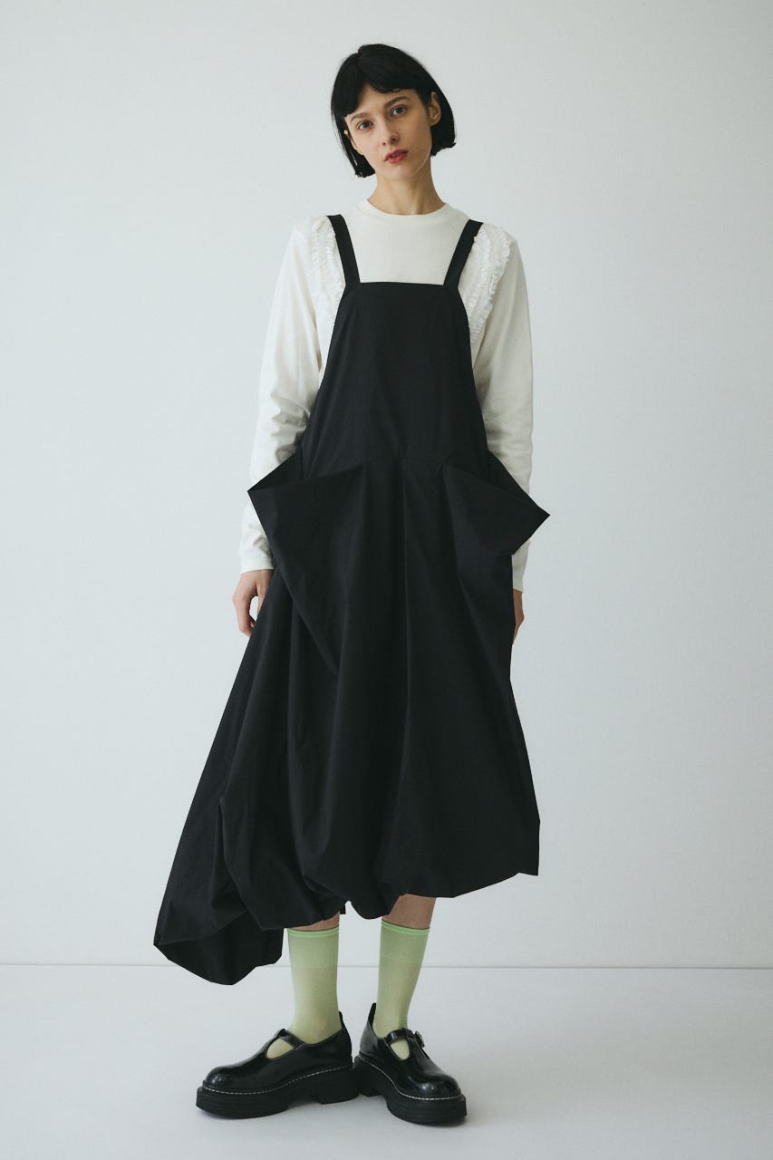 CLO Balloon hem dress BLK 38