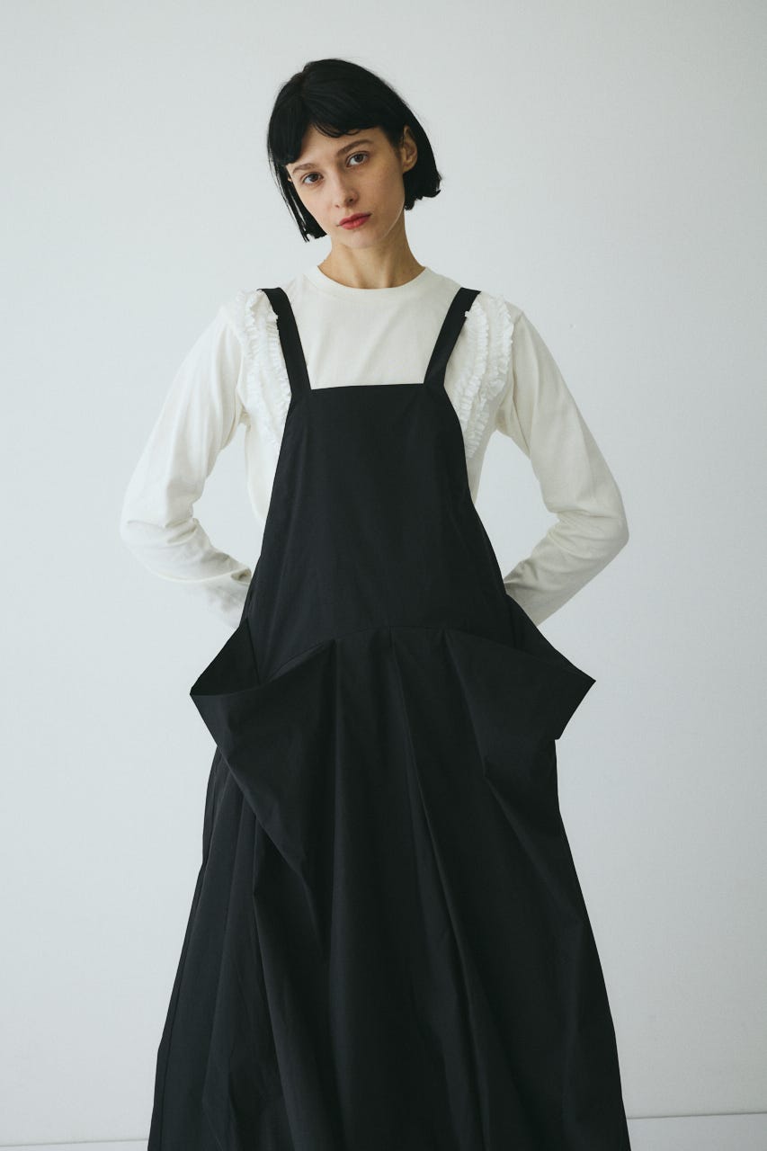 CLO Balloon hem dress BLK 38