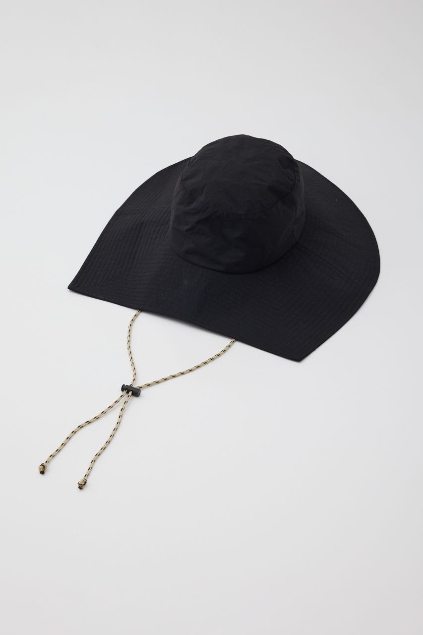［予約］Square brim hat BLK FREE