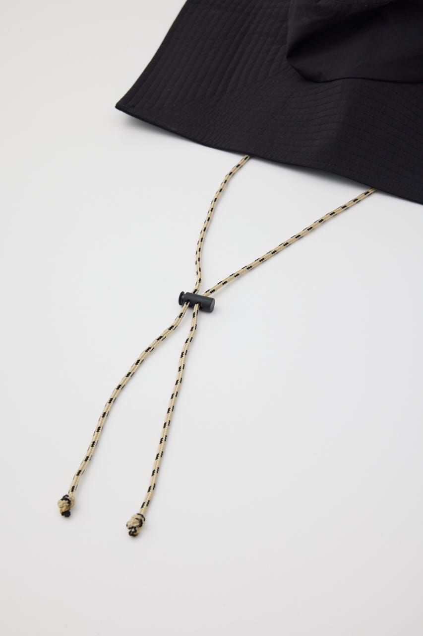 ［予約］Square brim hat BLK FREE