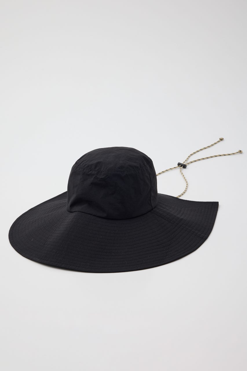 ［予約］Square brim hat BLK FREE