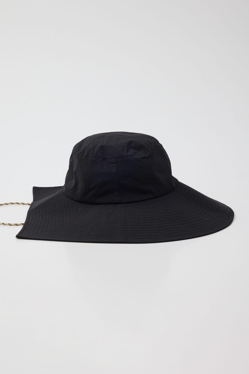 ［予約］Square brim hat BLK FREE