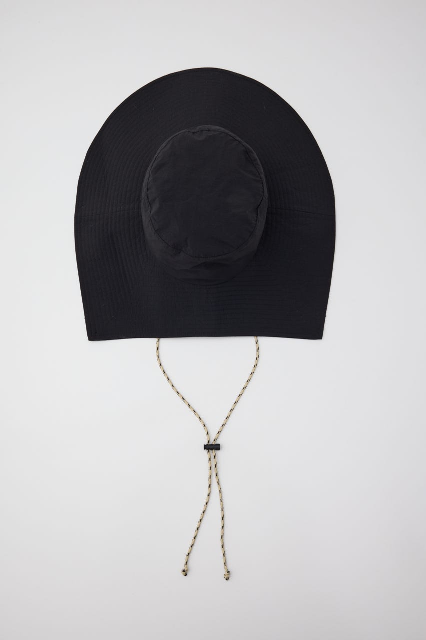 ［予約］Square brim hat BLK FREE