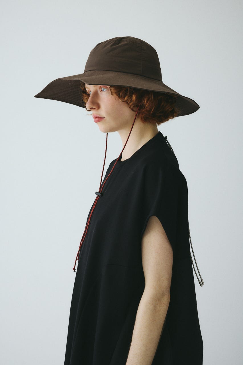 ［予約］Square brim hat BRN FREE