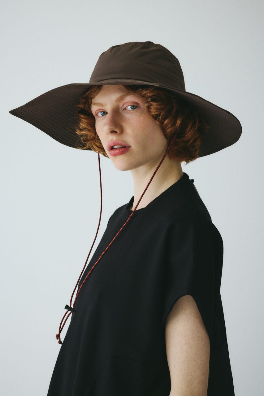 ［予約］Square brim hat BRN FREE