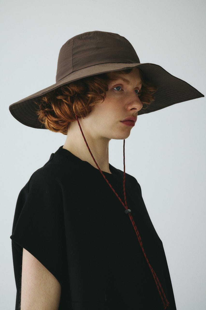 ［予約］Square brim hat BRN FREE
